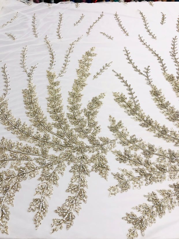 Blossom hand beaded lace