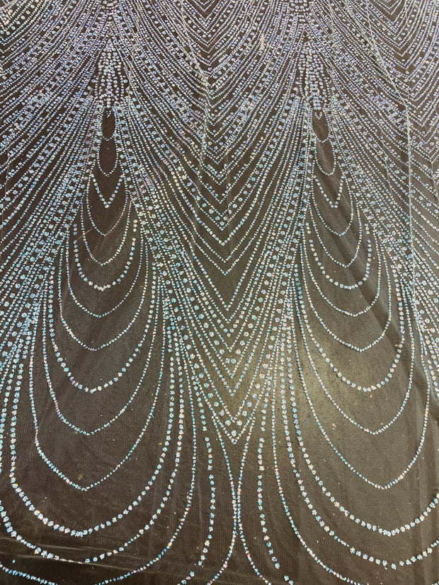 Glitter Cracked Ice Loop Lace