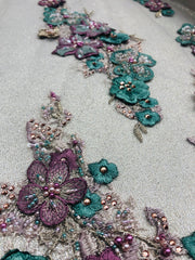 Zalie Hand beaded lace