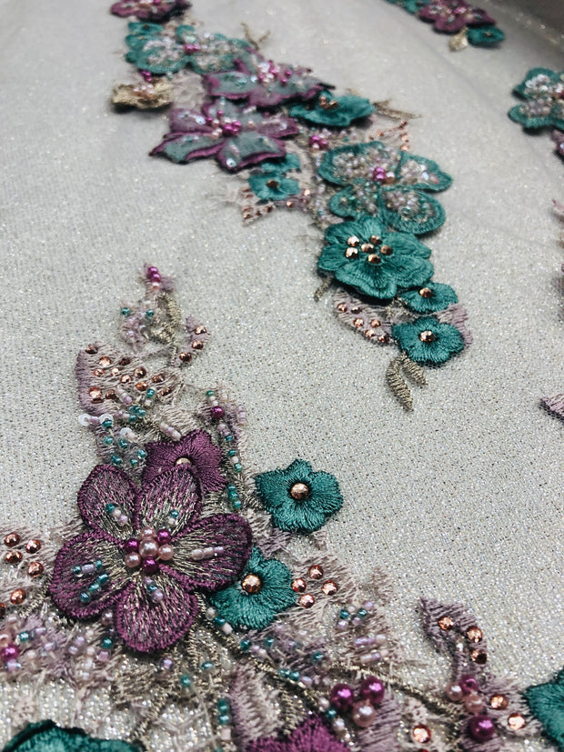 Zalie Hand beaded lace