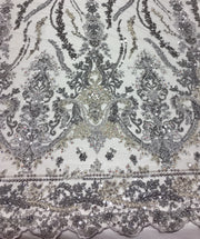 Hand Beaded French Lace