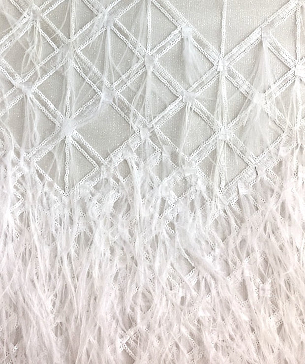 Feather Sequin Net