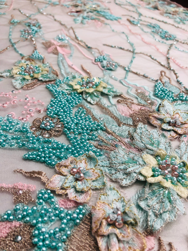 Bloom Hand beaded lace