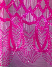 Pyramid sequin design
