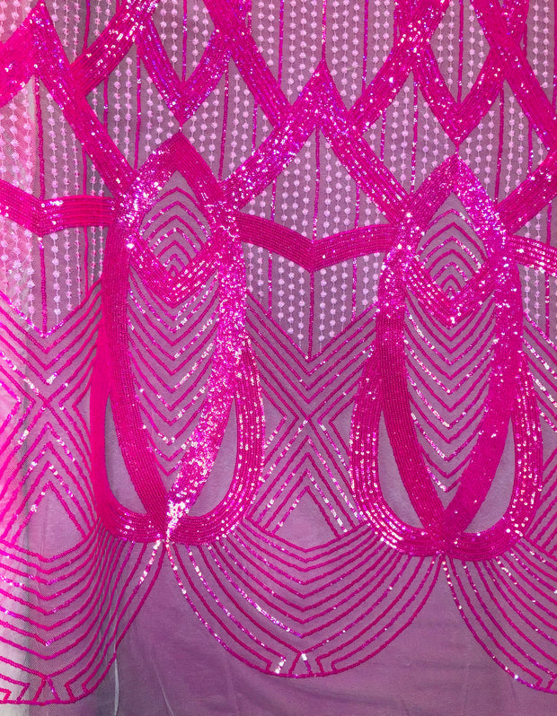 Pyramid sequin design