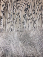 Feather Trim Wave Design