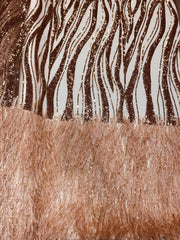 Feather Trim Wave Design