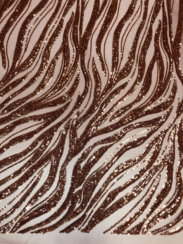 Feather Trim Wave Design