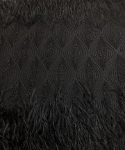 Feathered 3D Hand Beaded Lace