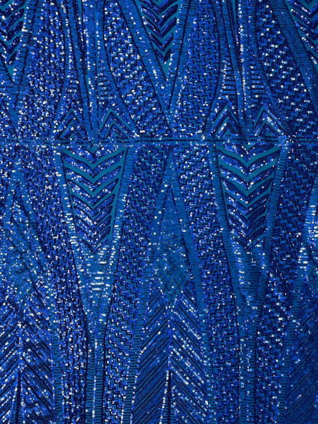 Contour Chevron Sequins