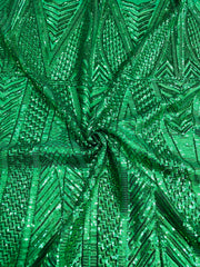 Contour Chevron Sequins