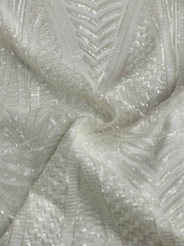 Contour Chevron Sequins