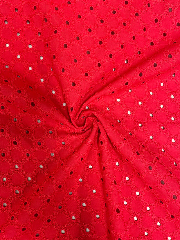 Circle Cotton Eyelet Fabric