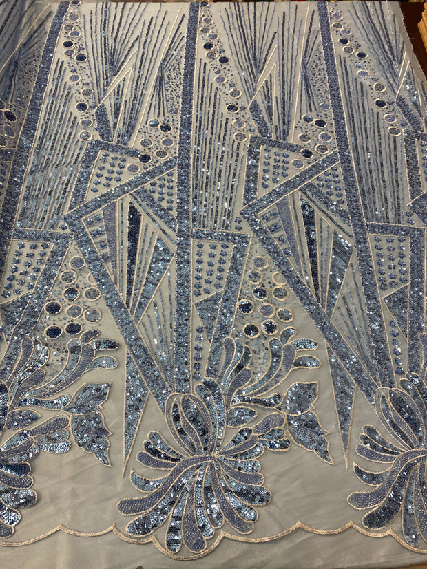 Pyramid Flower Beaded Lace