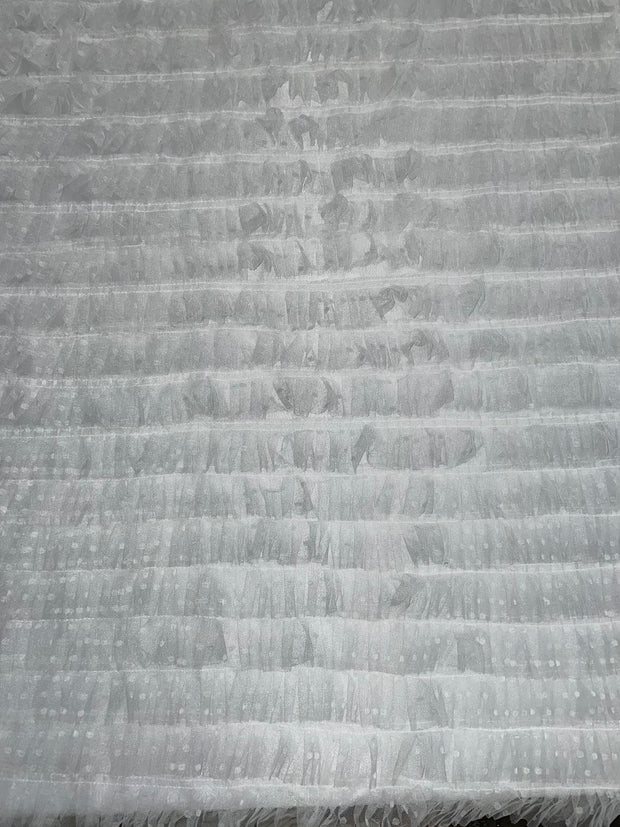 Ruffle Mesh Fabric – Diana Fabrics