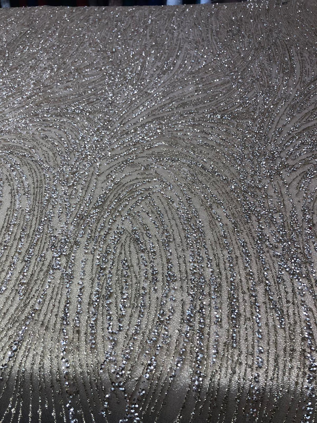 Wave glitter sequin