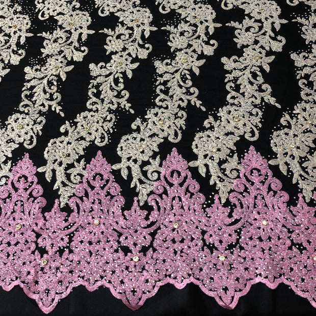3 Tone Lace Beaded