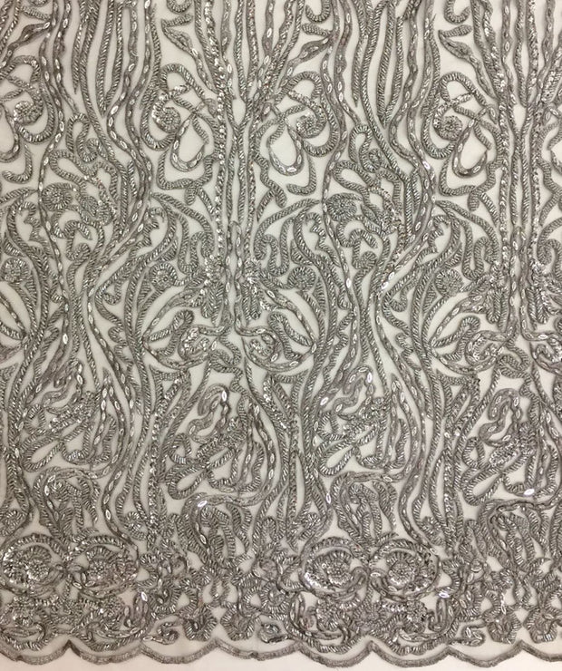 Abigail Hand Beaded Lace