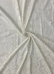 Anna Beaded Bridal Embroidery On Mesh