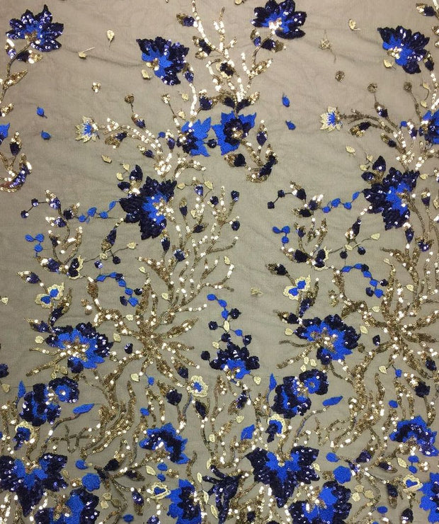 Poppy Sequin Net - Cracked Ice