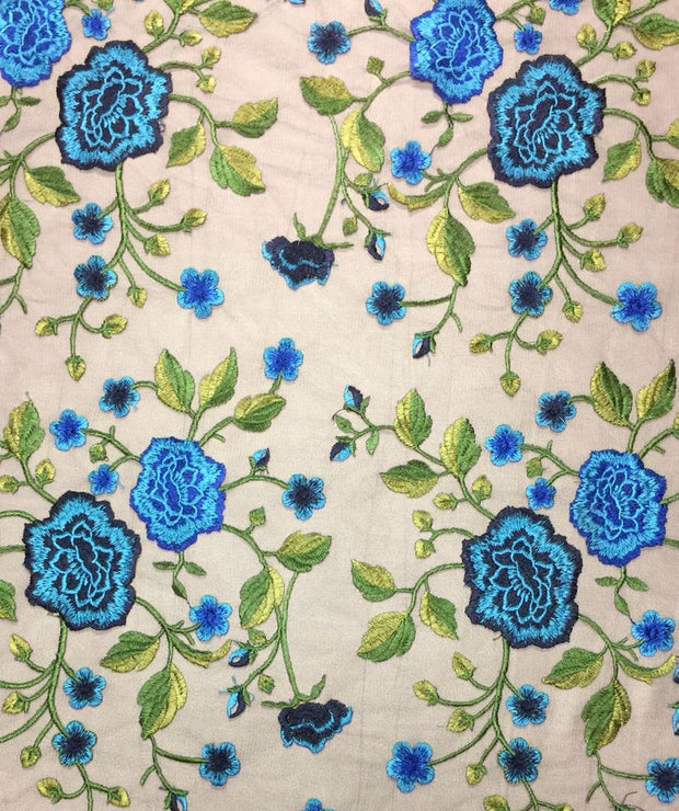 Re-embroidered Multicolor Lace