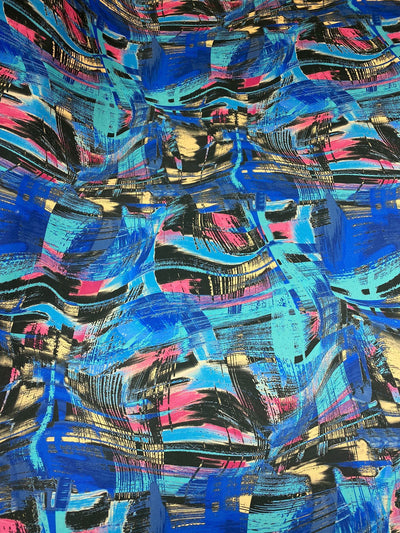 Fish Eye Paint Stroke Silky Mikado Print