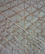 Feather Sequin Net