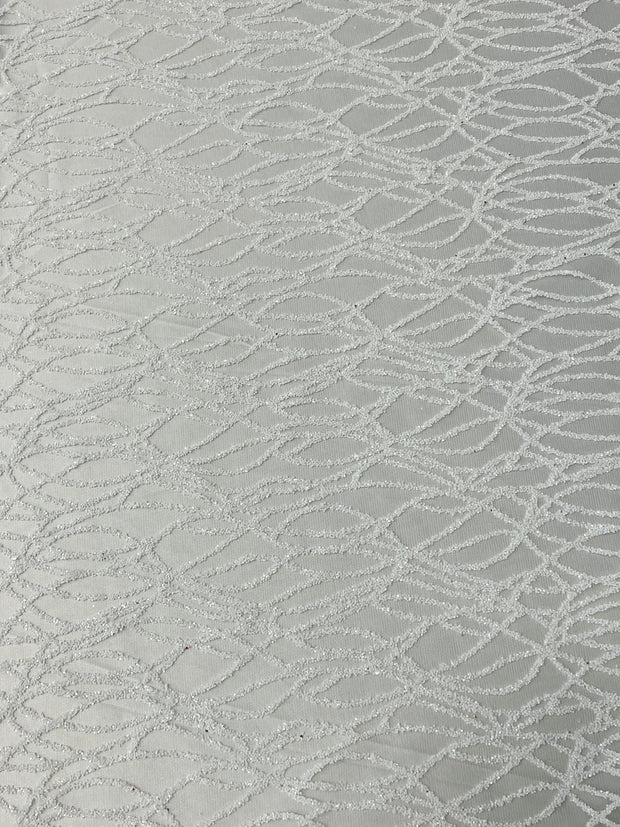 Wavey Glitter Mesh