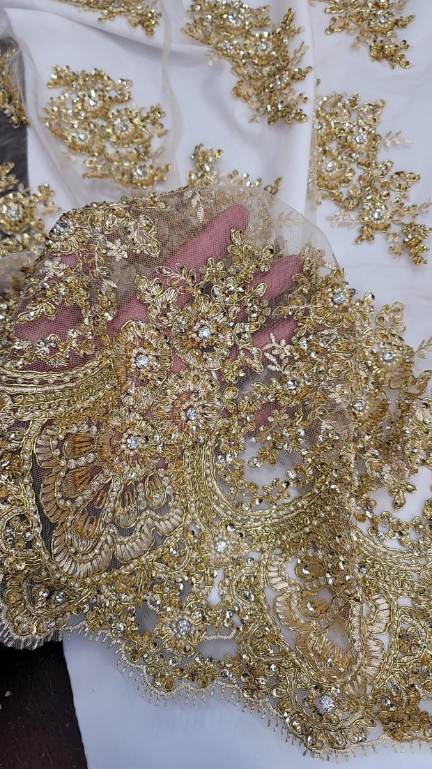 Arya Hand Beaded French Lace