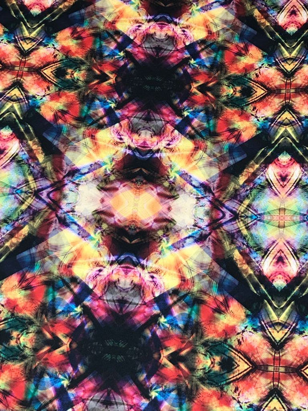 Kaleidoscope Silky Mikado Print