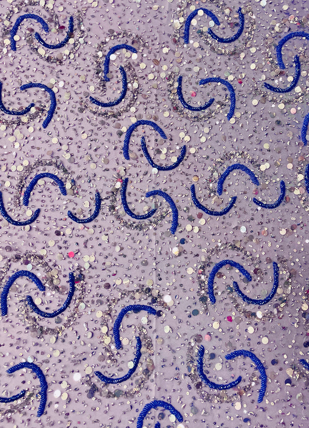 Hand Beaded Half Circles