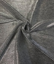 Metallic pleated stretch lam'e