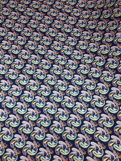Mini Paisley Silky Mikado Print