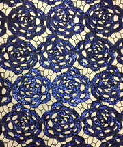 Guipiure Sequin Rose Lace