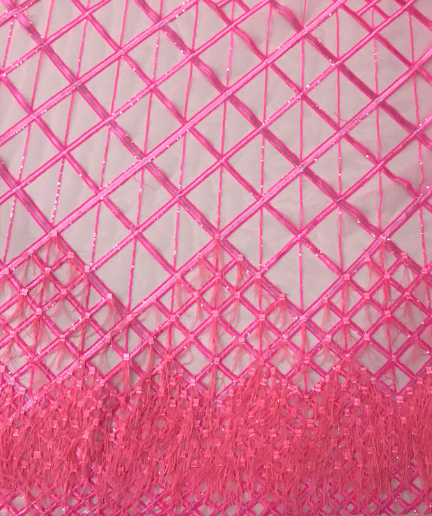 Feather Sequin Net