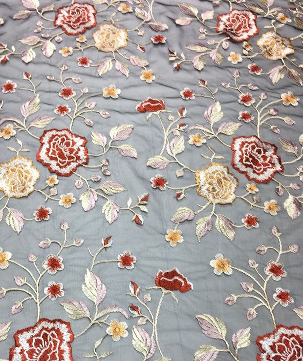 Re-embroidered Multicolor Lace