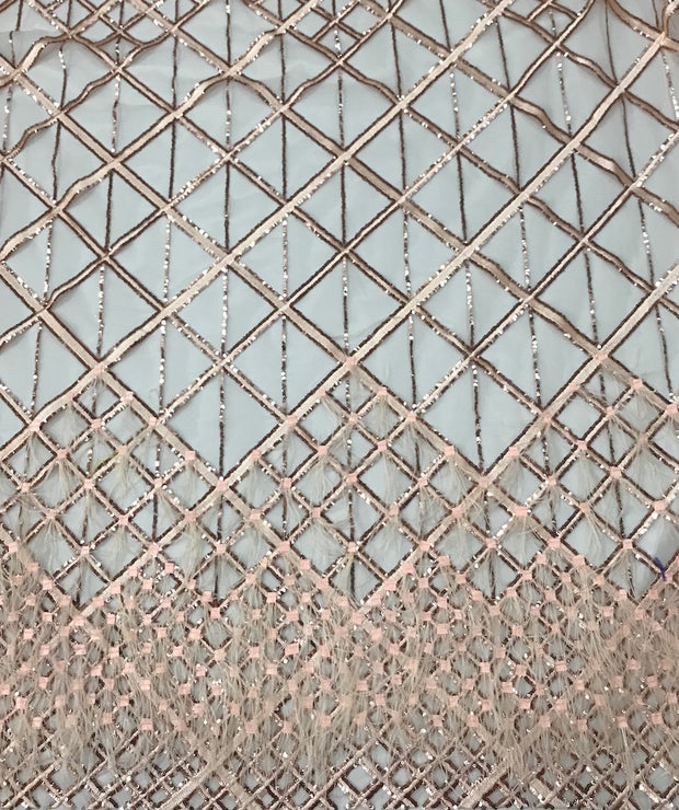 Feather Sequin Net