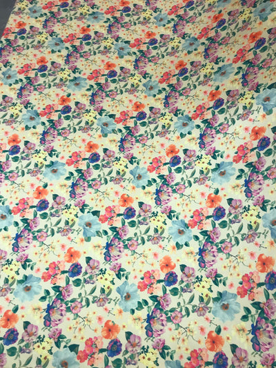 Prarie Flowers Silky Mikado Print