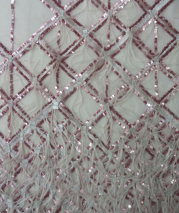 Feather Sequin Net