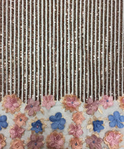 Rose Gold 3d Sequin Lace