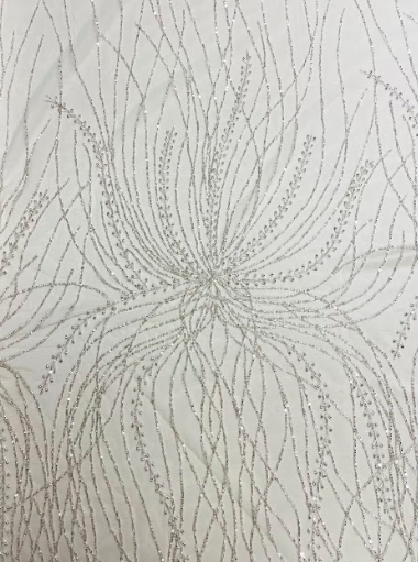 Hand Beaded Spiral Design