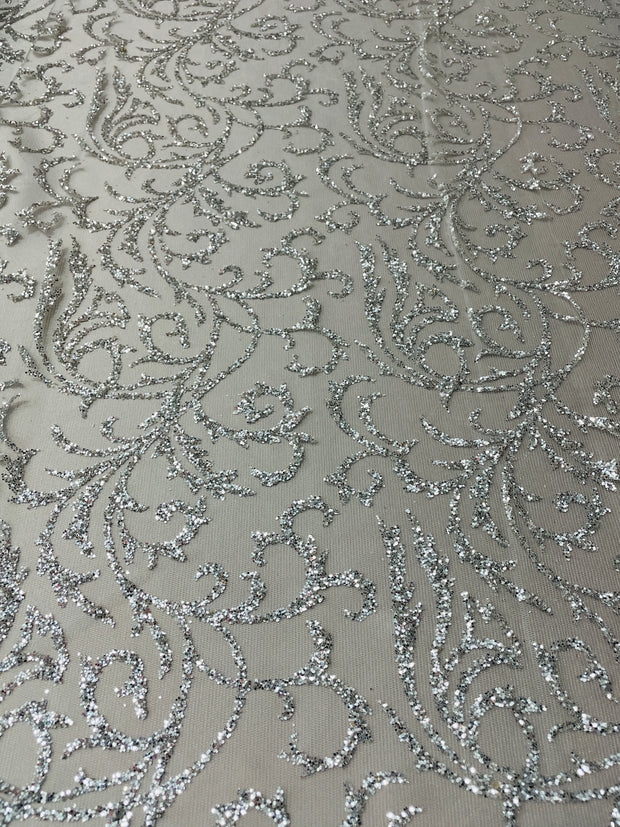 Curly Glitter Cracked Ice