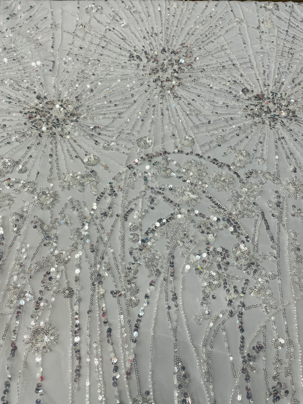 Bridal Snowflake Hand Beaded
