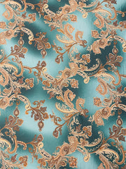 Two Tone Paisley Silky Print