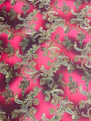 Two Tone Paisley Silky Print