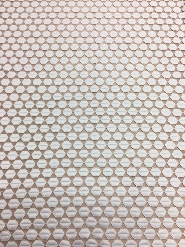 Guipiure Hexagon Lace